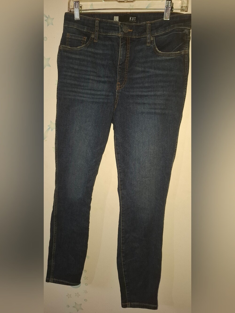 Kut from the Kloth Connie High Rise Ankle Dark Blue Skinny Jeans 8
